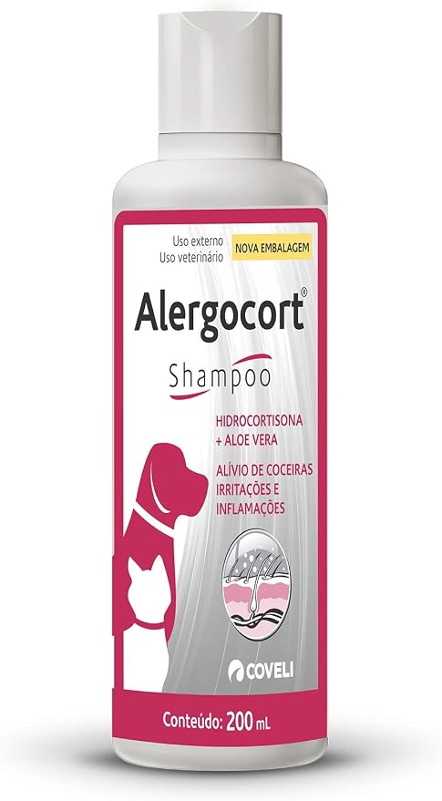 Coveli Alergocort Shampoo Para Cães