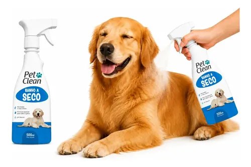 Shampoo Pet Clean Banho a Seco para Cães e Gatos 500ml