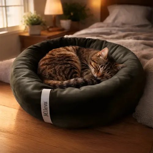 Cama Gato Cachorro Caminha Pet Redonda Ninho Macia 50x50cm