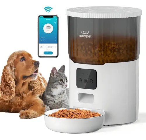 Comedouro Automático New Pet 4L com Gravação de Voz