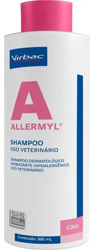 Shampoo Virbac Allermyl SIS Hipoalergênico para Cães e Gatos 500ml