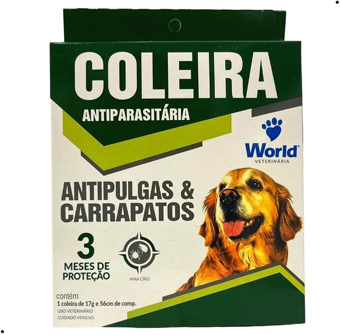 World Veterinária Coleira Antipulgas e Carrapato